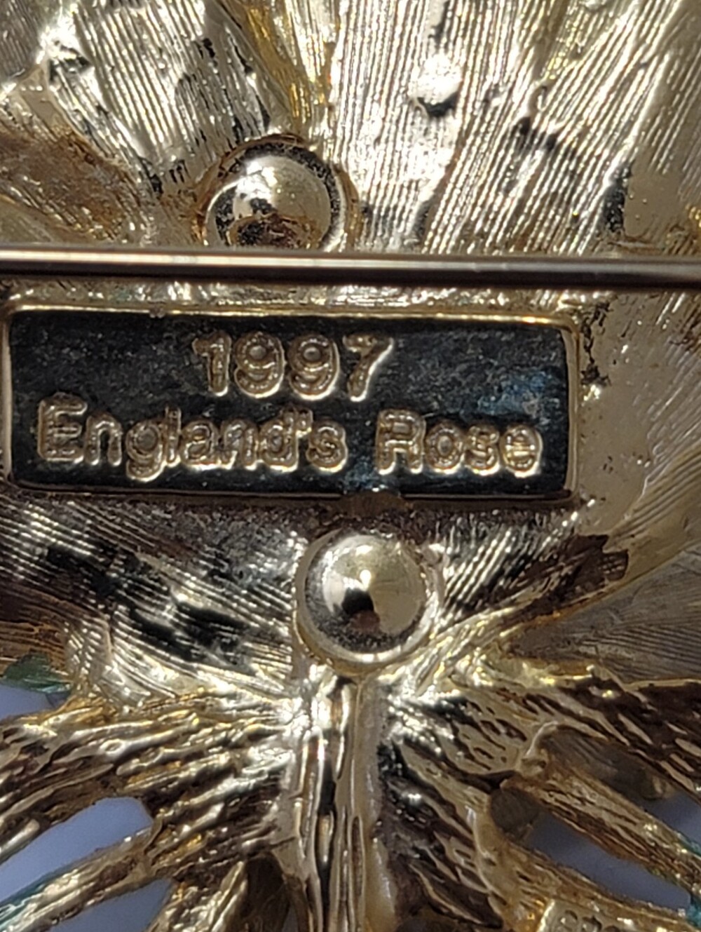 R.J. Graziano "England's Rose Brooch /Vintage 1997 /Tribute To Princess Diana - Picture 6 of 8
